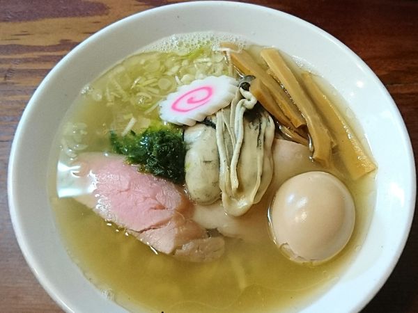 「カキ中華そば」@良温(Ra-on)の写真