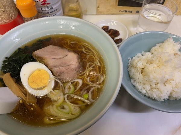 「トキワ荘ラーメンライス」@中華食堂 松葉の写真