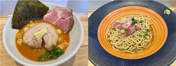 「金目鯛のうすにごりそば1000円＋和え玉(蟹味噌) 400円」@中華そば ひしおの写真