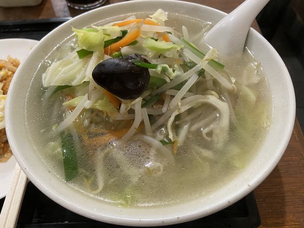 「本日の日替（タンメン＋キムチチャーハン）」@中華つばめの写真