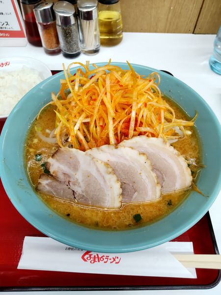 「味噌ネギチャーシューメン」@くるまやラーメン 浦和田島店の写真