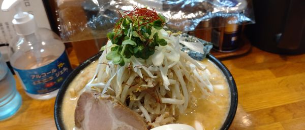 「とり白湯味噌ラーメン　大盛り」@麺屋 鶏口の写真