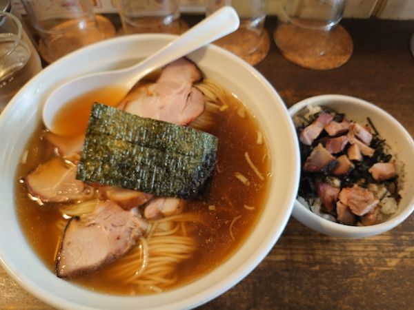 「チャシューメン・のりチャシュー丼」@荏原町しなてつの写真