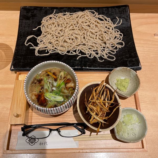 「豚ごぼうつけそば切り」@つけ蕎麦 恵比寿初代の写真