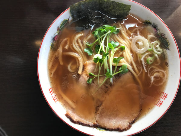 「中華そば(太麺)」@中華麺亭 むらさき屋 利府本店の写真