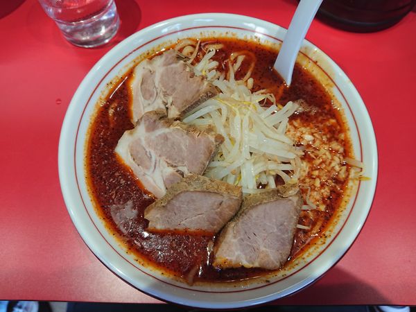 「辛旨ラーメン中盛(￥680)＋小ライス￥20」@竹岡式ラーメン 世良の写真