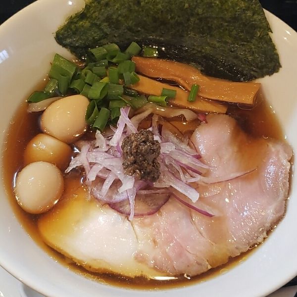 「白トリュフ醤油SOBA 900円」@HAYATEの写真