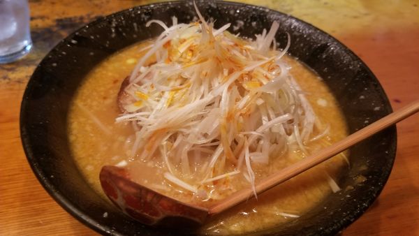 「みそねぎらーめん」@らーめん 邦心 松本駅前店の写真