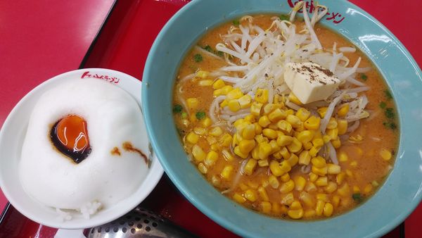 「味噌バターコーン」@くるまやラーメン 下戸祭店の写真