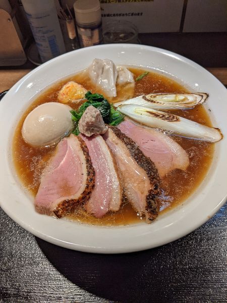 「特製鴨出汁中華蕎麦（醤油）」@鴨出汁中華蕎麦 麺屋yoshikiの写真