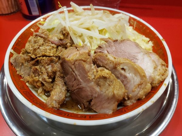 「小ラーメン 豚入り　ニンニク少し」@ラーメンタロー 蒲田の陣の写真
