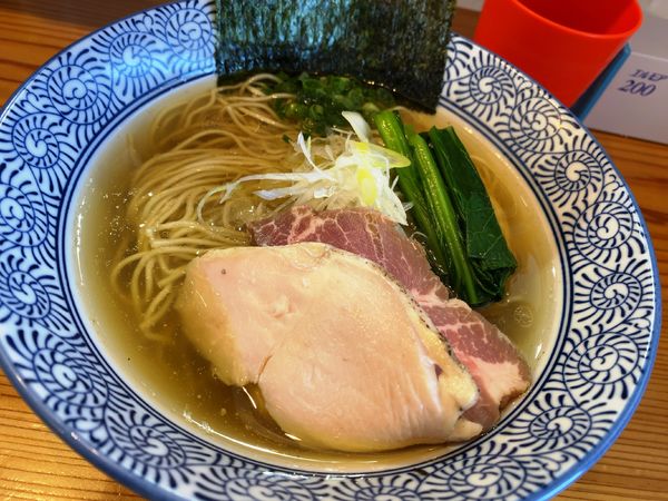 「芳醇鶏そば塩＋和え玉」@麺屋いとうの写真