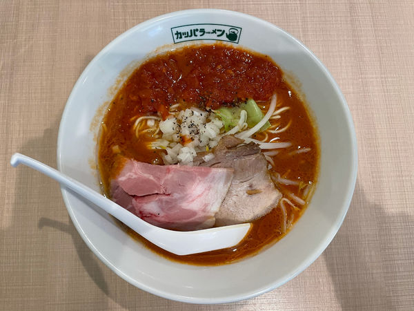 「とまとらーめん、チーズごはん」@らーめん カッパハウスの写真