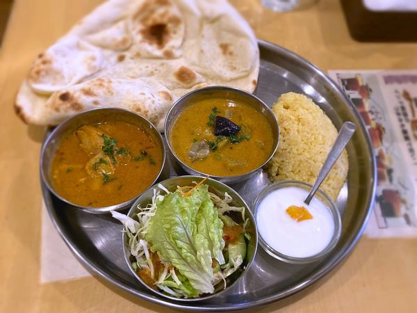 「ﾗﾝﾁ 日替わりセットC￥810」@おいしいカレー工房 ひつじや 飯田橋店の写真