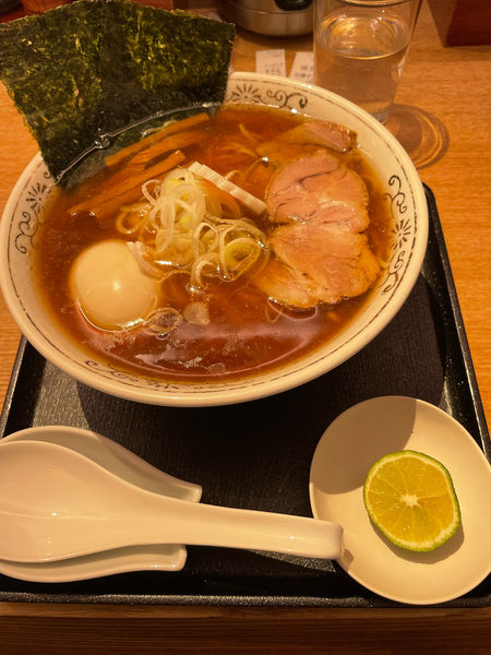 「味玉中華そば」@中華そば 勝本の写真