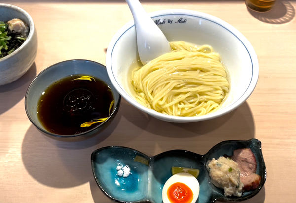 「濃厚昆布水つけ麺（黒）」@中華蕎麦 あお木 secondの写真