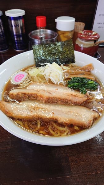 「手揉み中華そば 750円+大盛り」@麺処 むら井の写真