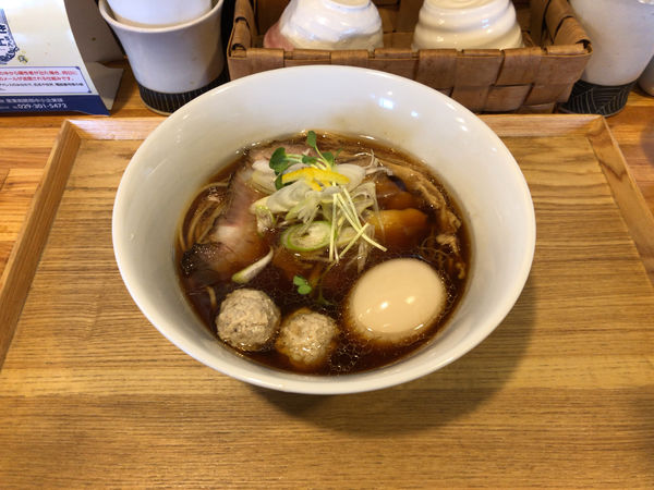 「特製中華そば(醤油)」@中華蕎麦 はざまの写真