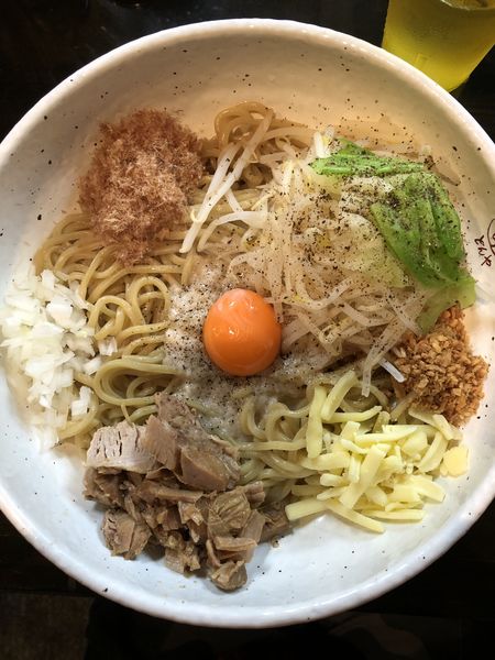 「まぜ豚そば¥850＋追い飯¥150」@まるぶし とんやの写真