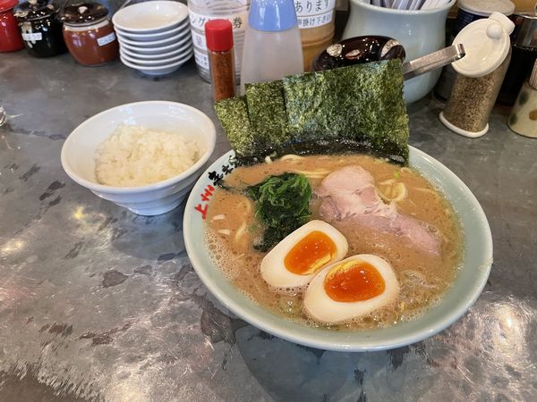 「味玉らーめん 半ライス《¥830+¥60》」@横浜らーめん青木家の写真