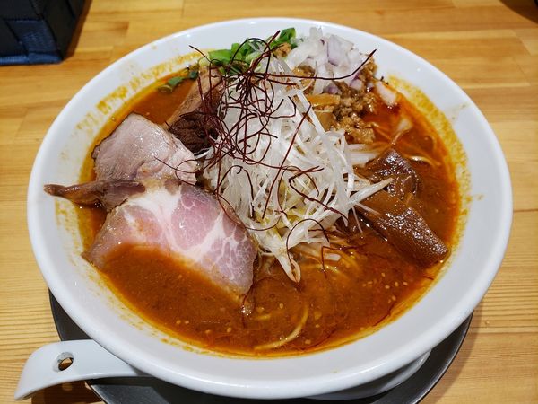 「オマール海老味噌らーめん（限定」@和風ピンポン竹末の写真