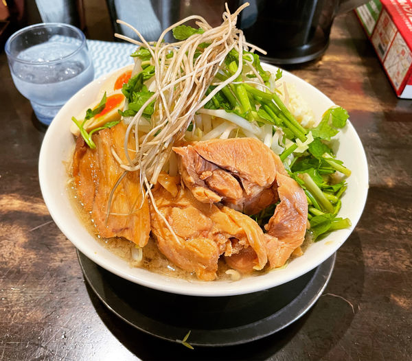 「限定　セリ鍋風豚そば」@麺屋ダダダの写真