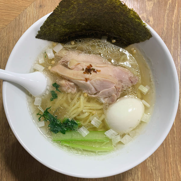 「味玉昆布の塩らー麺」@昆布の塩らー麺専門店 MANNISH 東日本橋店の写真
