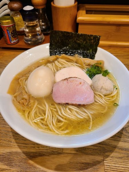 「味玉地鶏(塩)」@自家製麺 純の写真