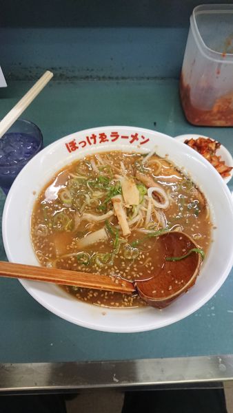 「味噌ラーメン+からあげ4ヶ持ち帰り」@ぼっけゑラーメンの写真