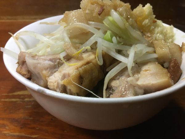 「ミニラーメン ニンニクアブラ 680円」@蓮爾 新町一丁目店の写真