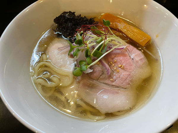 「手揉み塩煮干しそば850円」@HAYATEの写真