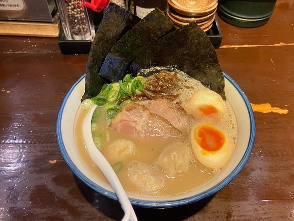 「のり玉海老ワンタンめん」@麺の坊 砦の写真