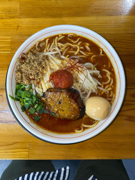 「しびれベトコン誤爆濃厚味玉大盛り¥1,060円」@ラーメン・つけ麺 爆王の写真