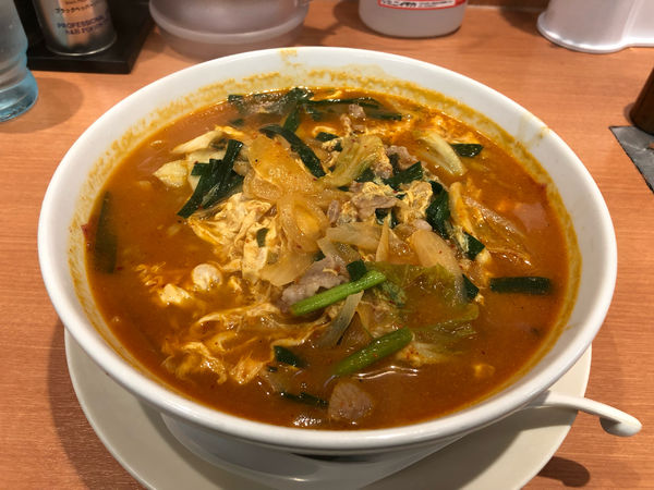 「チゲ味噌ラーメン」@日高屋 西新宿1丁目店の写真