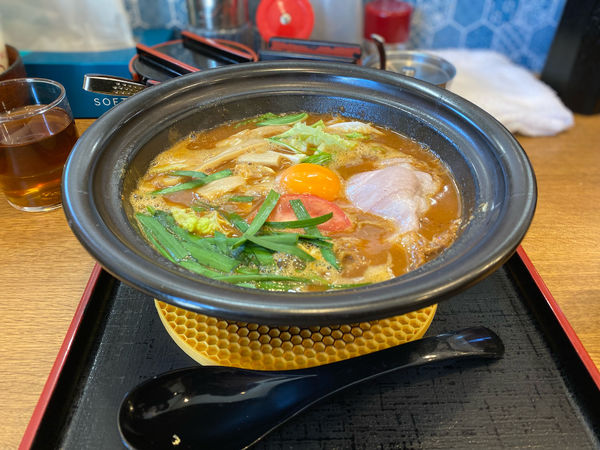 「もつカレーラーメン」@ラーメン猪太の写真