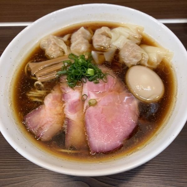 「特製中華そば大盛り」@中華そば さわの写真