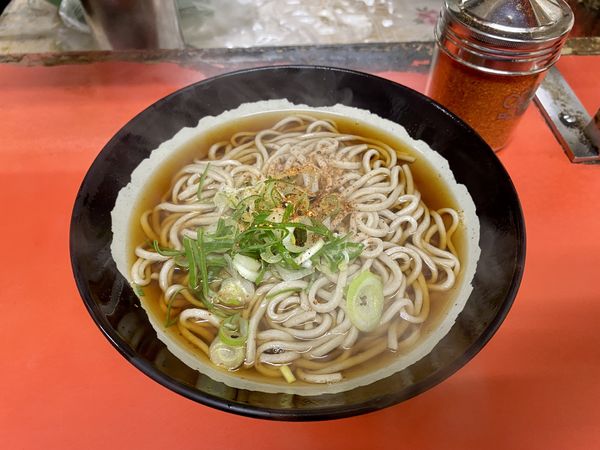 「かけそば200円」@六文そば 人形町店の写真