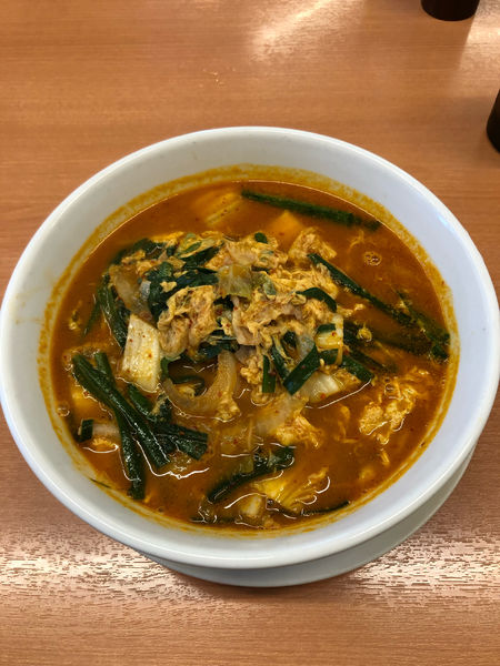 「チゲ味噌ラーメン　640円」@日高屋 水天宮前店の写真