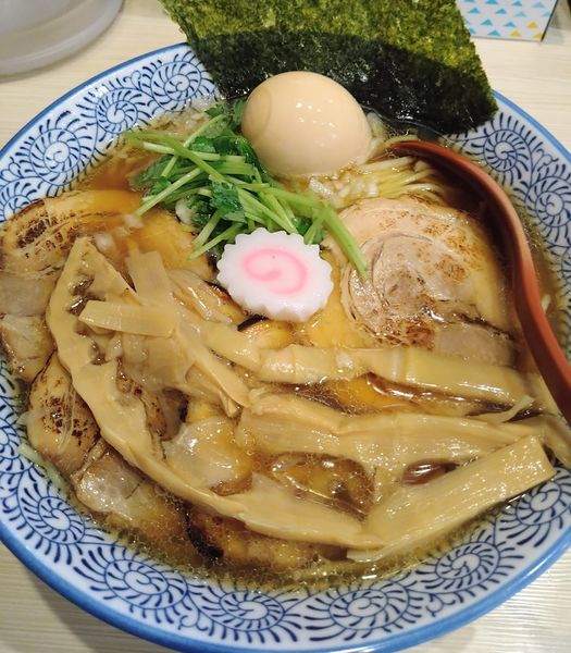 「特製煮干中華そば　醤油（大盛）」@麺場 風天の写真