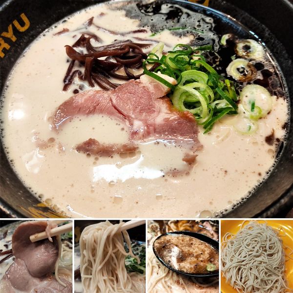 「黒マー油とんこつラーメン　730円」@とんこつラーメン博多風龍 上野店の写真