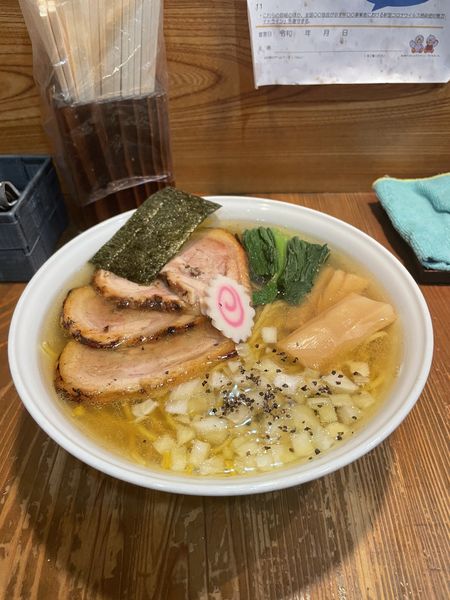 「鷄中華そば（塩）」@麺屋たつみ 喜心 狭山店の写真