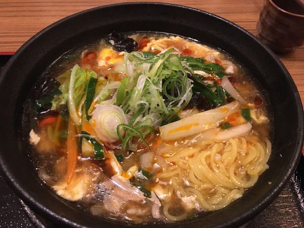 「肉野菜スーラータンメン」@武屋食堂 広瀬通り店の写真