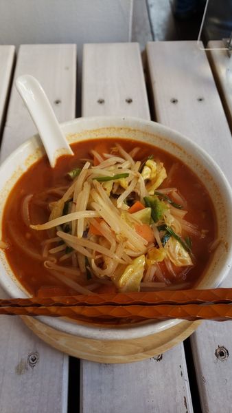 「辛口たっぷり野菜タンメン1000円」@らーめんshigetomiの写真