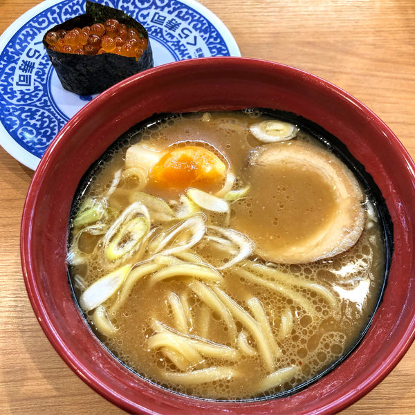 「7種の魚介濃厚味噌らーめん450円」@無添加 くら寿司 千葉ニュータウン中央店の写真