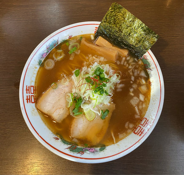 「秋刀魚中華そば(醤油)」@つけ麺 弥七の写真