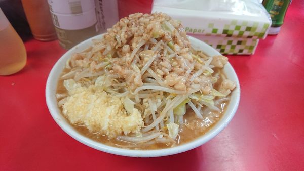 「小ラーメン 麺カタメ ヤサイニンニクアブラ」@ラーメン二郎 仙台店の写真