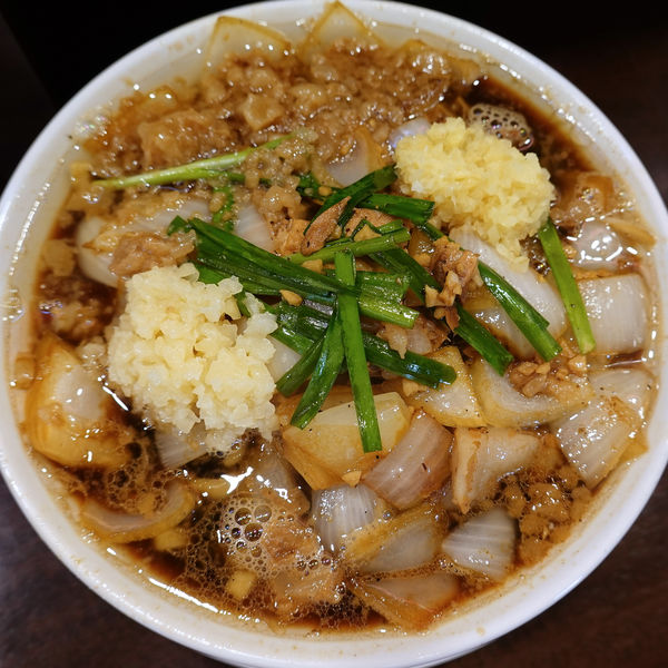 「スタミナ濃厚中華そば 830円（ニンニク・ショウガ・背脂）」@濃厚中華そば スタミナ軒の写真