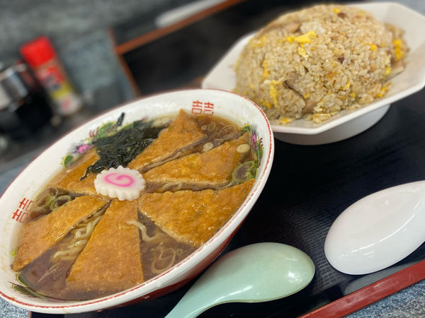 「キツネラーメン600円他」@丸鶴の写真