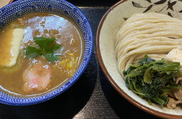 「【限定】柚子味噌butterつけ麺　１０００円」@らー麺土俵 鶴嶺峰の写真