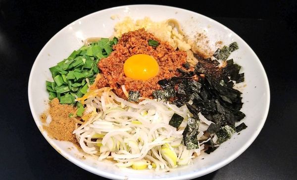 「【数量限定】台湾混蕎麦(麺少・大蒜マシ・ホアジャオ)＋カレー」@豚風。の写真